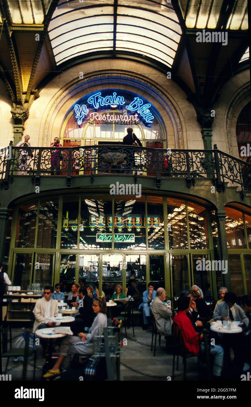 FRANCE. PARIS (75) 12ÈME ARR. GARE DE LYON. BRASSERIE LE TRAIN BLEU Banque D'Images