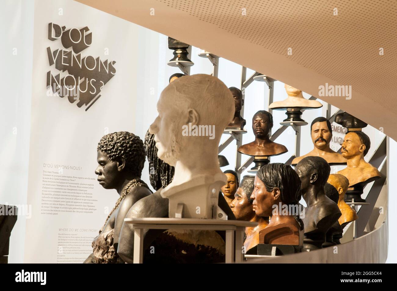FRANCE. PARIS (75) LE MUSÉE DE L'HOMME, L'UNE DES PLUS ANCIENNES INSTITUTIONS DE PARIS, CRÉÉ EN 1938 AU PALAIS DE CHAILLOT (FERMÉ Banque D'Images