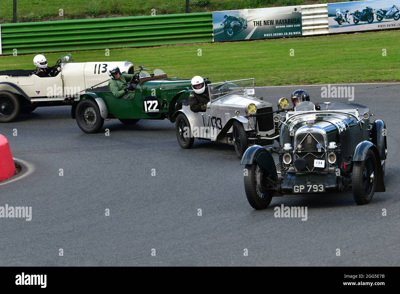 Congestion à la sortie de la épingle à cheveux, Tim Wadsworth, Lagonda LC Tourer de 2 litres, propriétaire - chauffeur - Mechanic Pre-War Sports Cars, Bob Gerard Memorial tr Banque D'Images