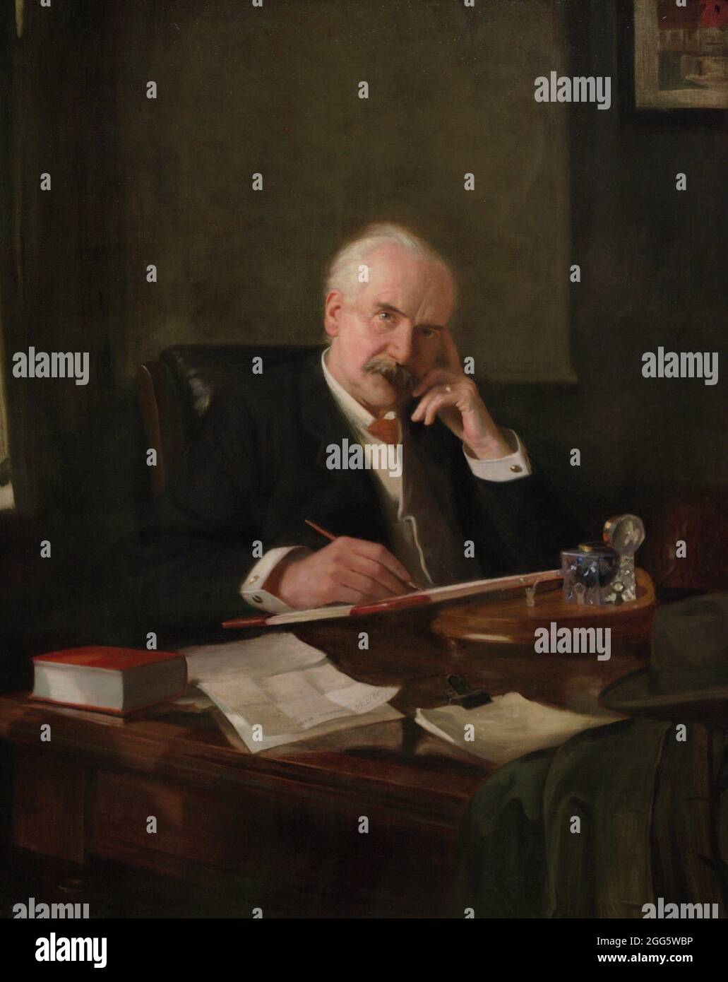 Jesse Boot, 1er baron Trent (1850-1931). Chimiste, fabricant et philanthrope anglais. Portrait de Noel Denholm Davis (1876-1950). Huile sur toile (127 x 101,5 cm), 1909. Galerie nationale de portraits. Londres, Angleterre, Royaume-Uni. Banque D'Images