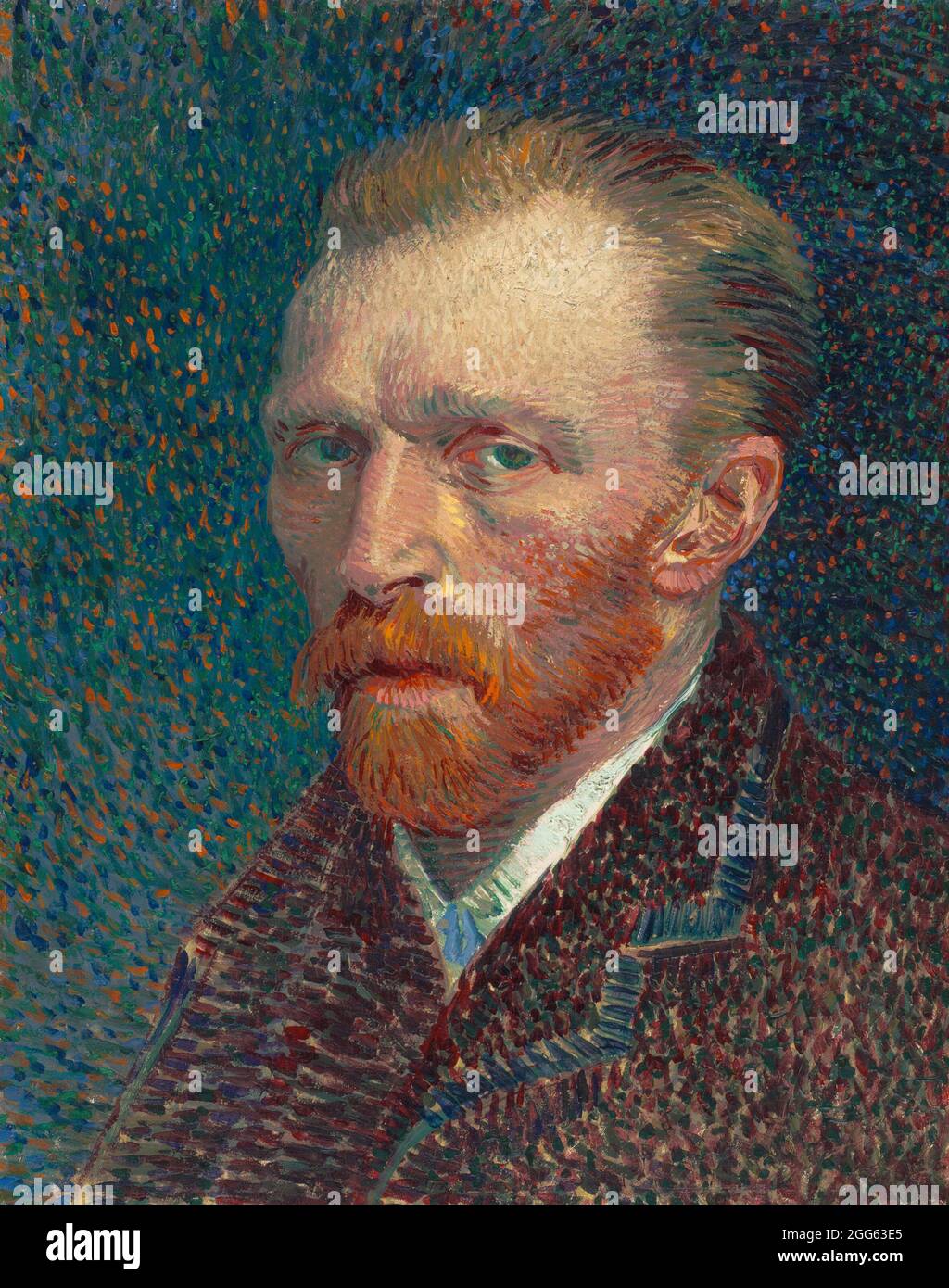 Autoportrait 1887 par Vincent van Gogh Banque D'Images