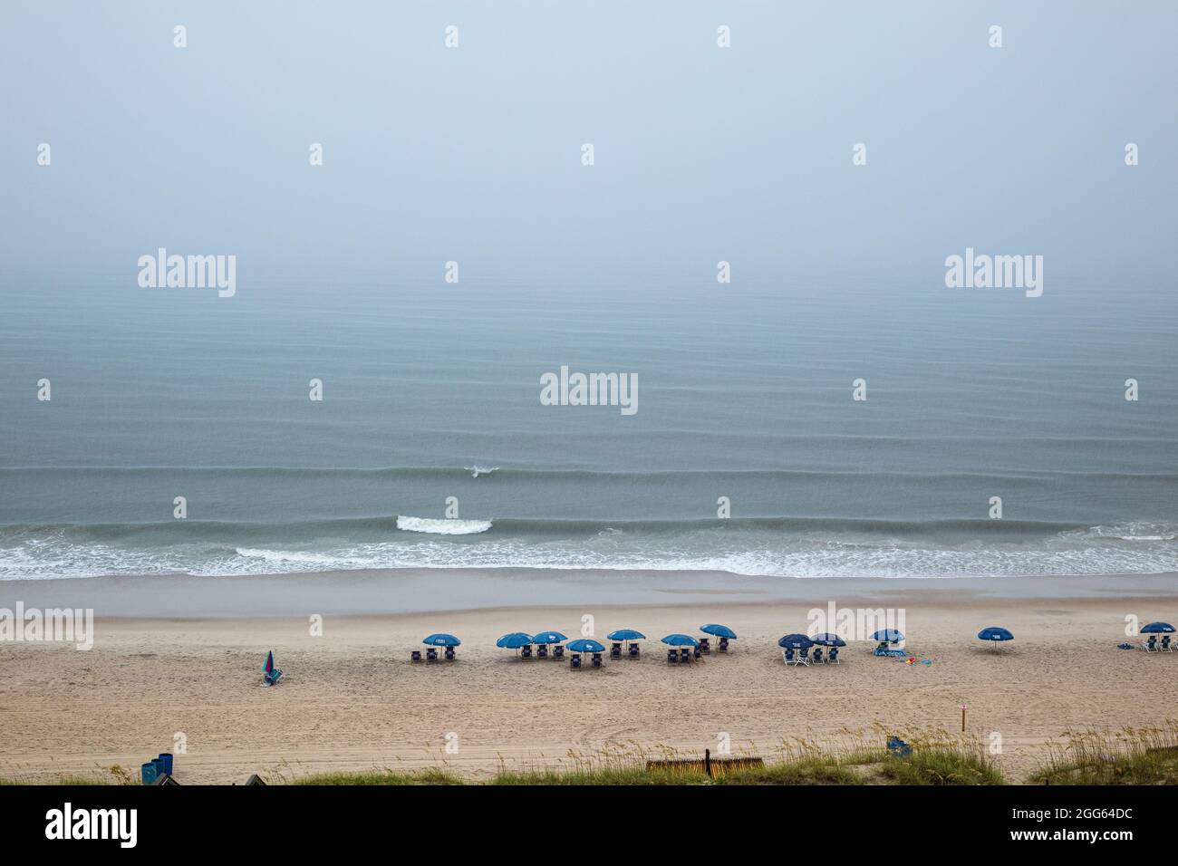 Un orage à Carolina Beach, en Caroline du Nord. Banque D'Images