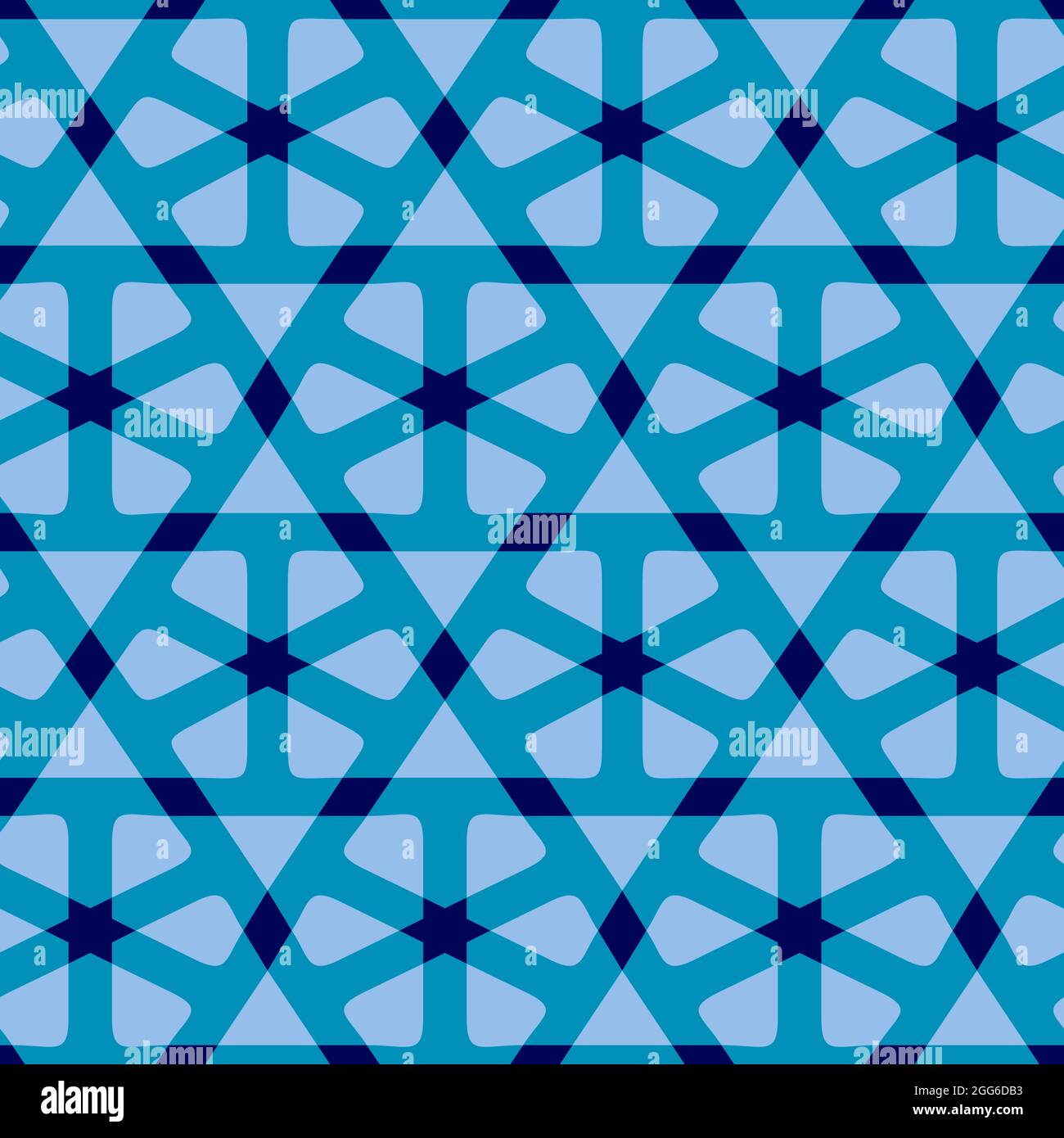 Motif arabe traditionnel sans couture en 3 couleurs Banque D'Images