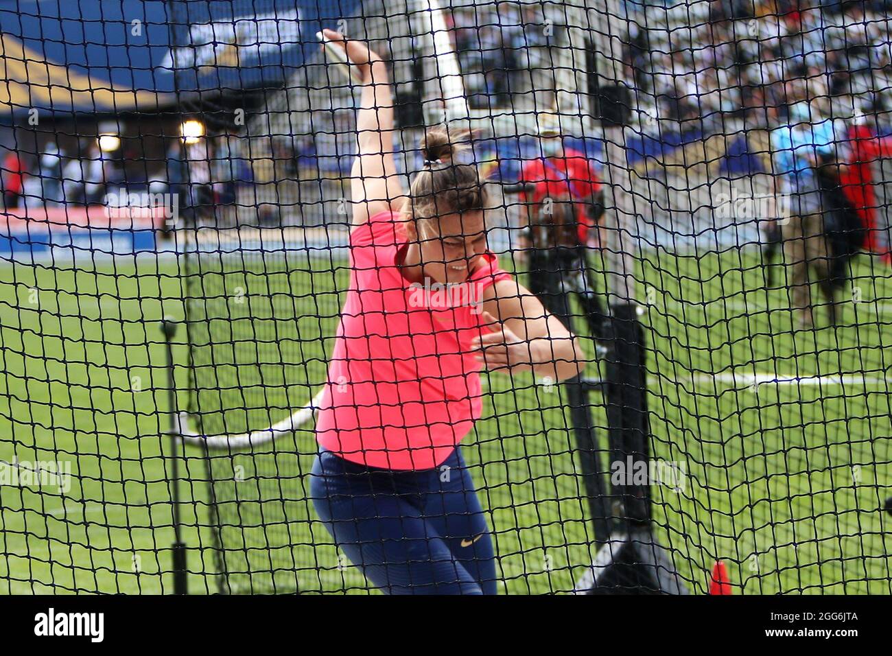 Sandra Perkovic de Croatie Discus Throw femmes lors de l'IAAF Wanda Diamond League, Meeting de Paris Athlétisme événement le 28 août 2021 au stade de Charlety à Paris, France - photo Laurent Lairys / DPPI Banque D'Images