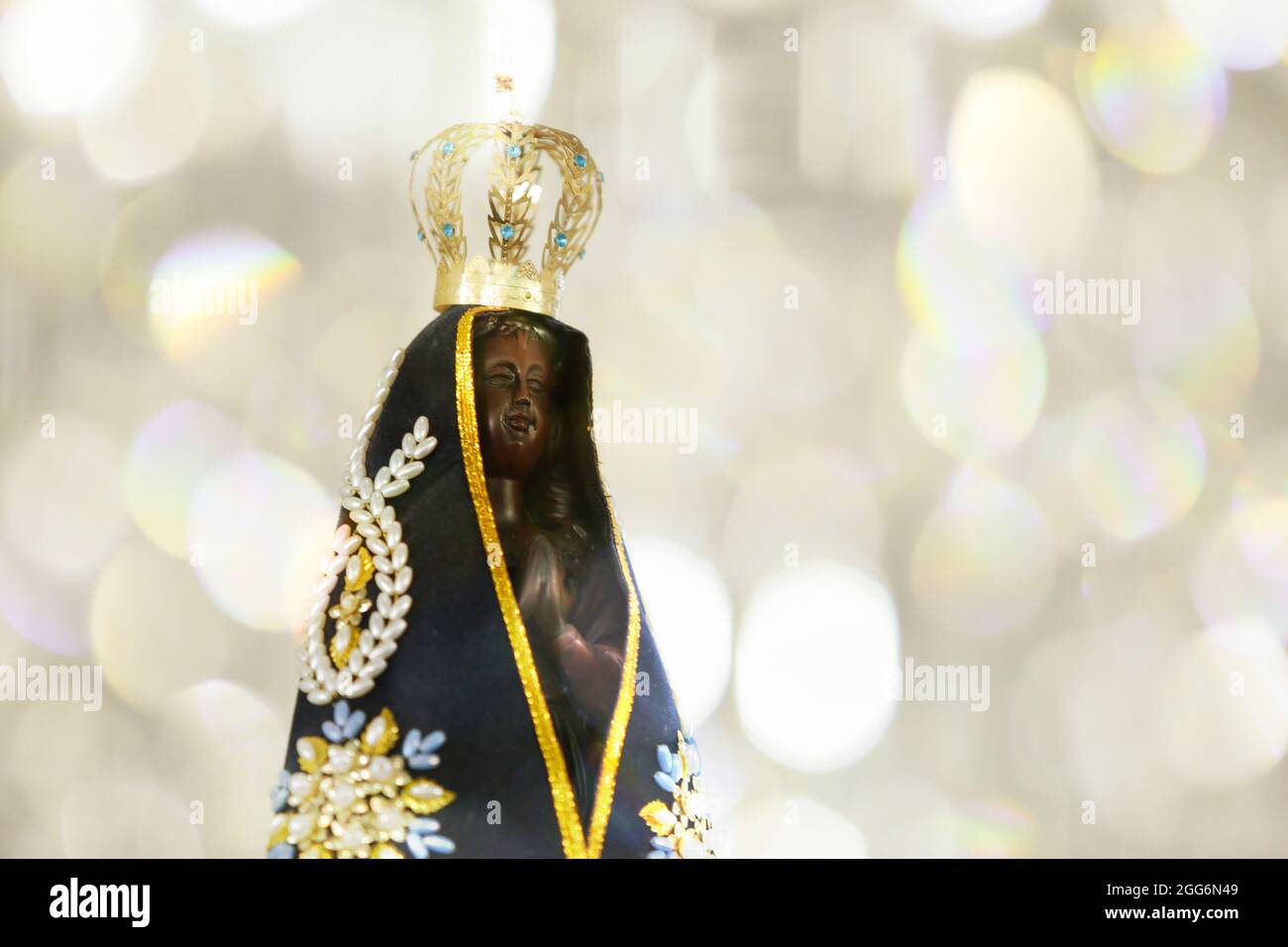 Statue de l'image de notre-Dame d'Aparecida, symbole religieux du Brésil Banque D'Images