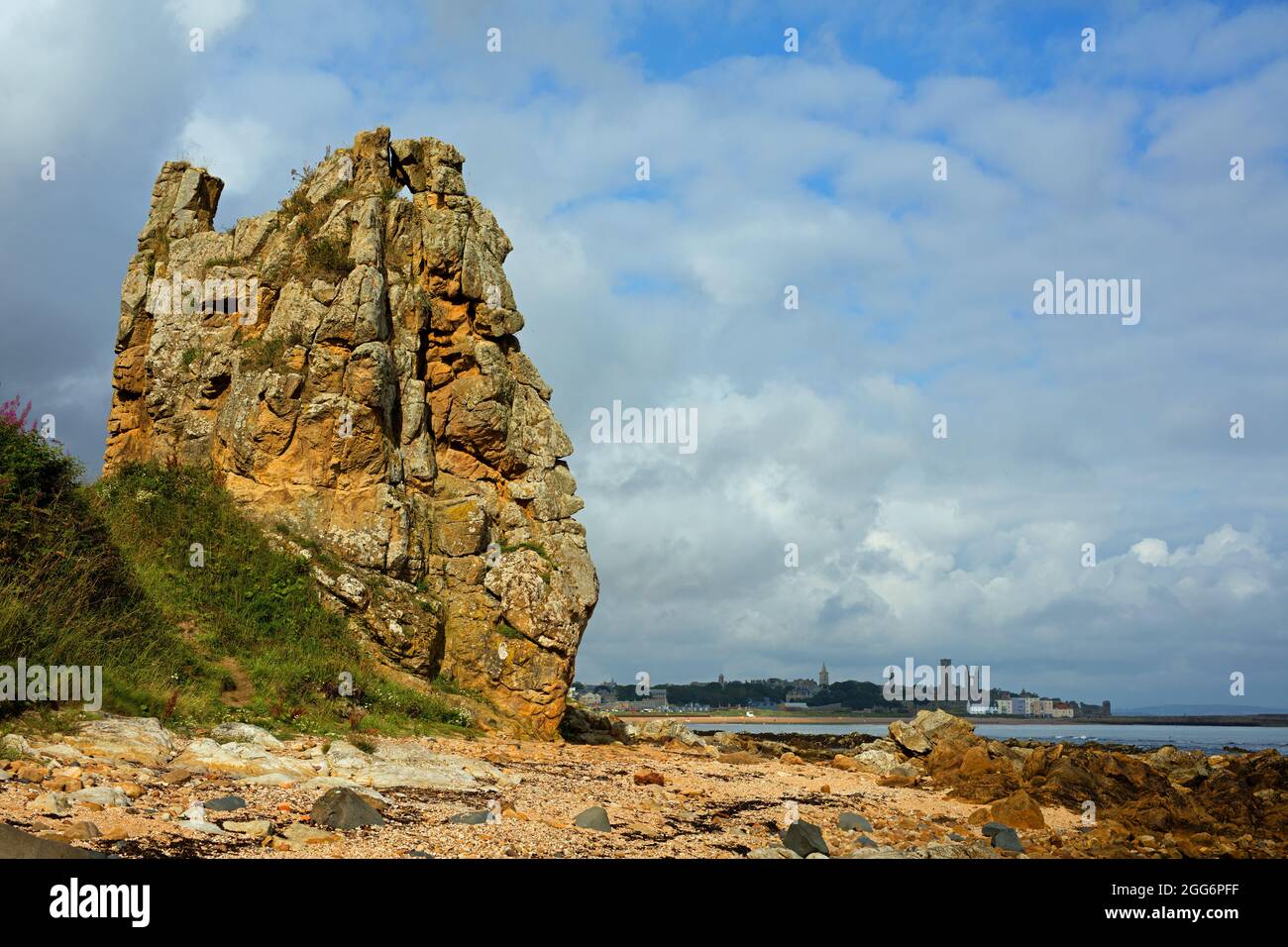 Fife Coastal Path, en direction de St Andrews du sud et de l'est. Banque D'Images