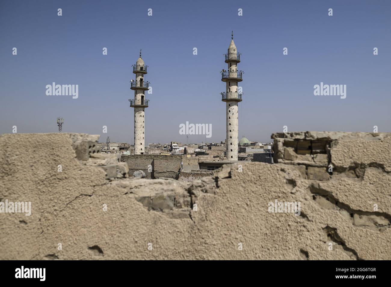 Illustration dans la deuxième ville irakienne de Mossoul, dans la province de Ninive, au nord du pays, le 29 août 2021. Photo par Eliot Blondt/ABACAPRESS.COM. Banque D'Images