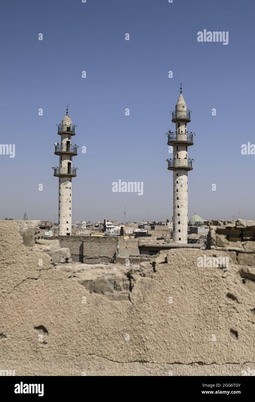 Illustration dans la deuxième ville irakienne de Mossoul, dans la province de Ninive, au nord du pays, le 29 août 2021. Photo par Eliot Blondt/ABACAPRESS.COM. Banque D'Images