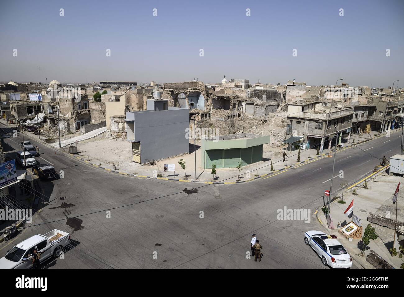 Illustration dans la deuxième ville irakienne de Mossoul, dans la province de Ninive, au nord du pays, le 29 août 2021. Photo par Eliot Blondt/ABACAPRESS.COM. Banque D'Images