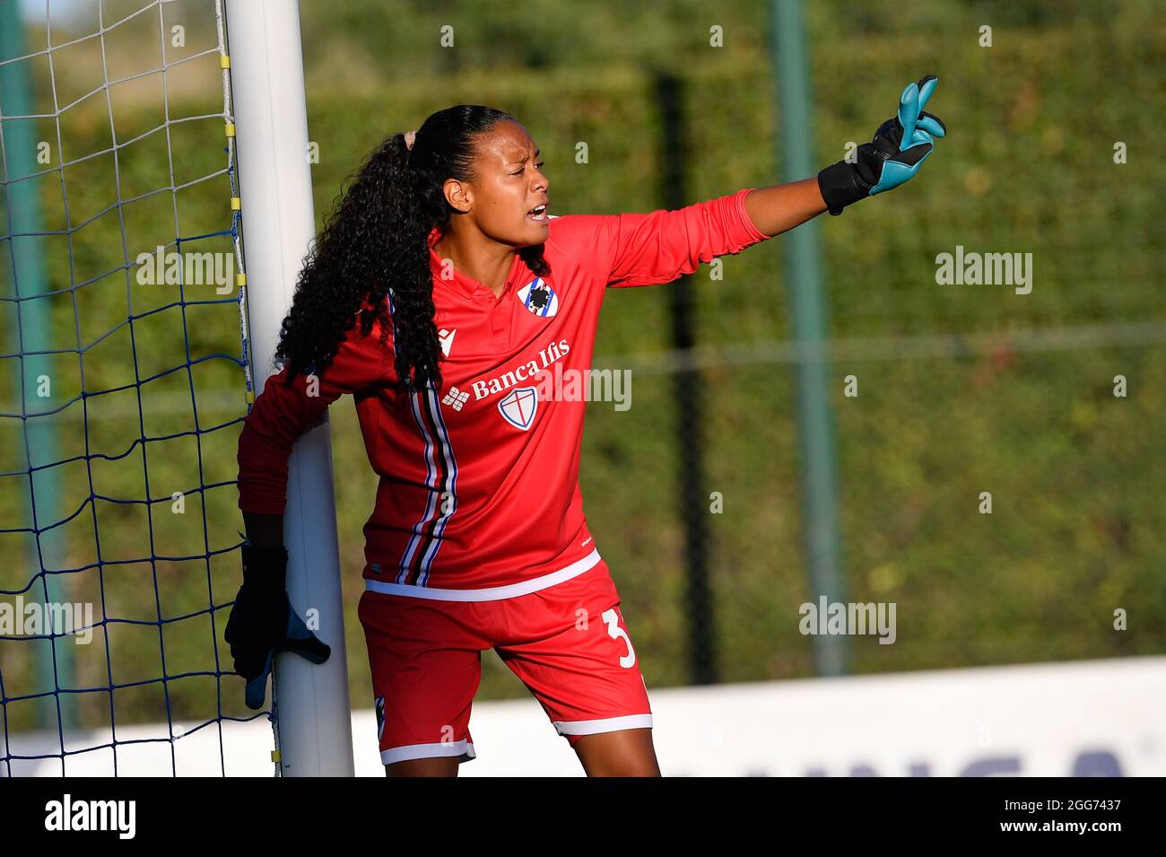 Selena Delia Babb d'UC Sampdoria vu en action pendant le championnat italien de football League A Women 2021/2022 match entre SS Lazio 2015 vs UC Sampdoria au stade Mirko Fersini Banque D'Images