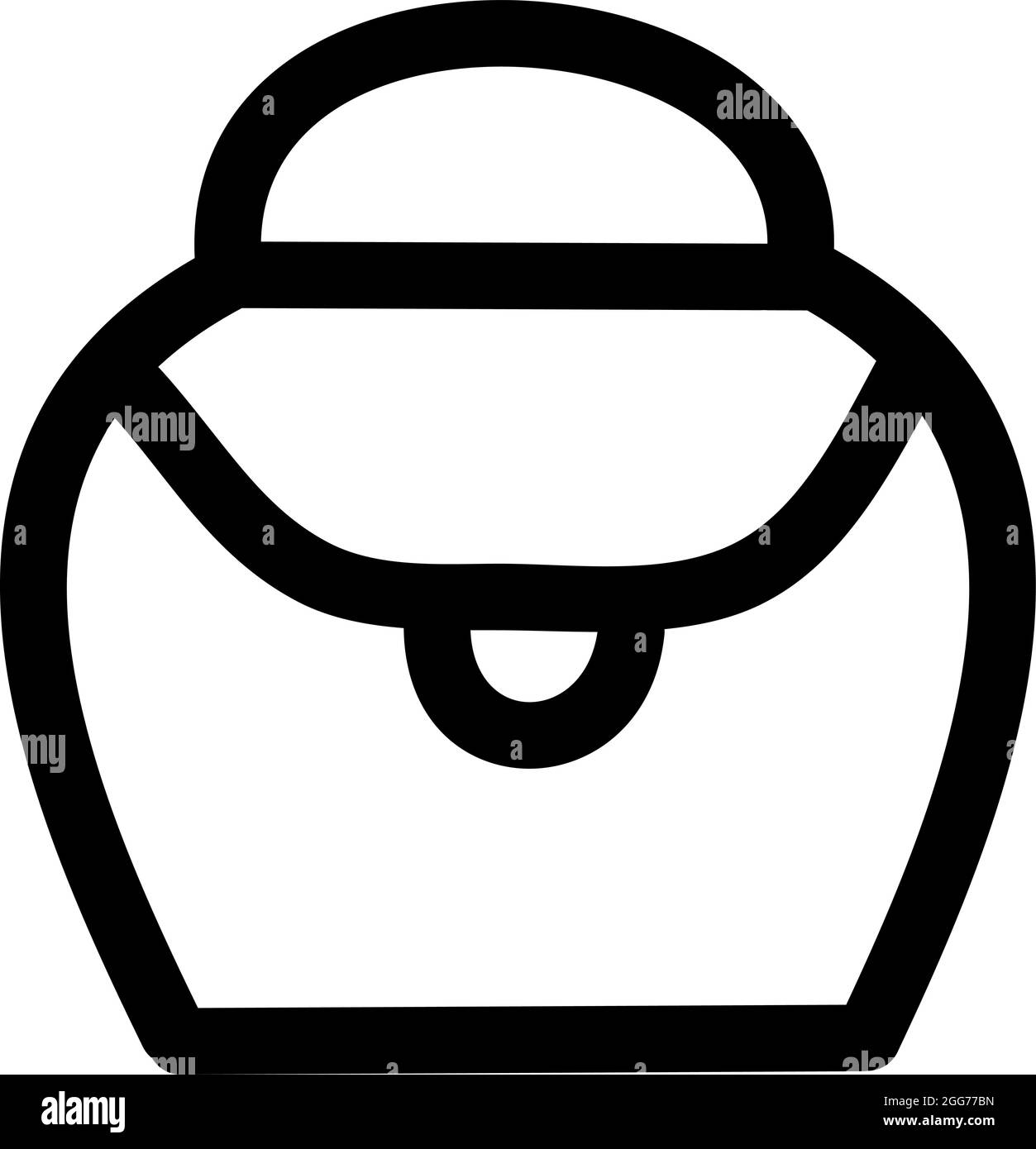 Sac birkin simple, illustration d'icône, vecteur sur fond blanc Illustration de Vecteur