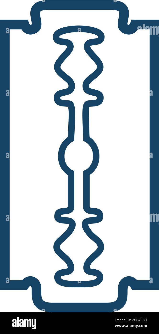 Rasoir simple et précis, illustration d'icônes, vecteur sur fond blanc Illustration de Vecteur