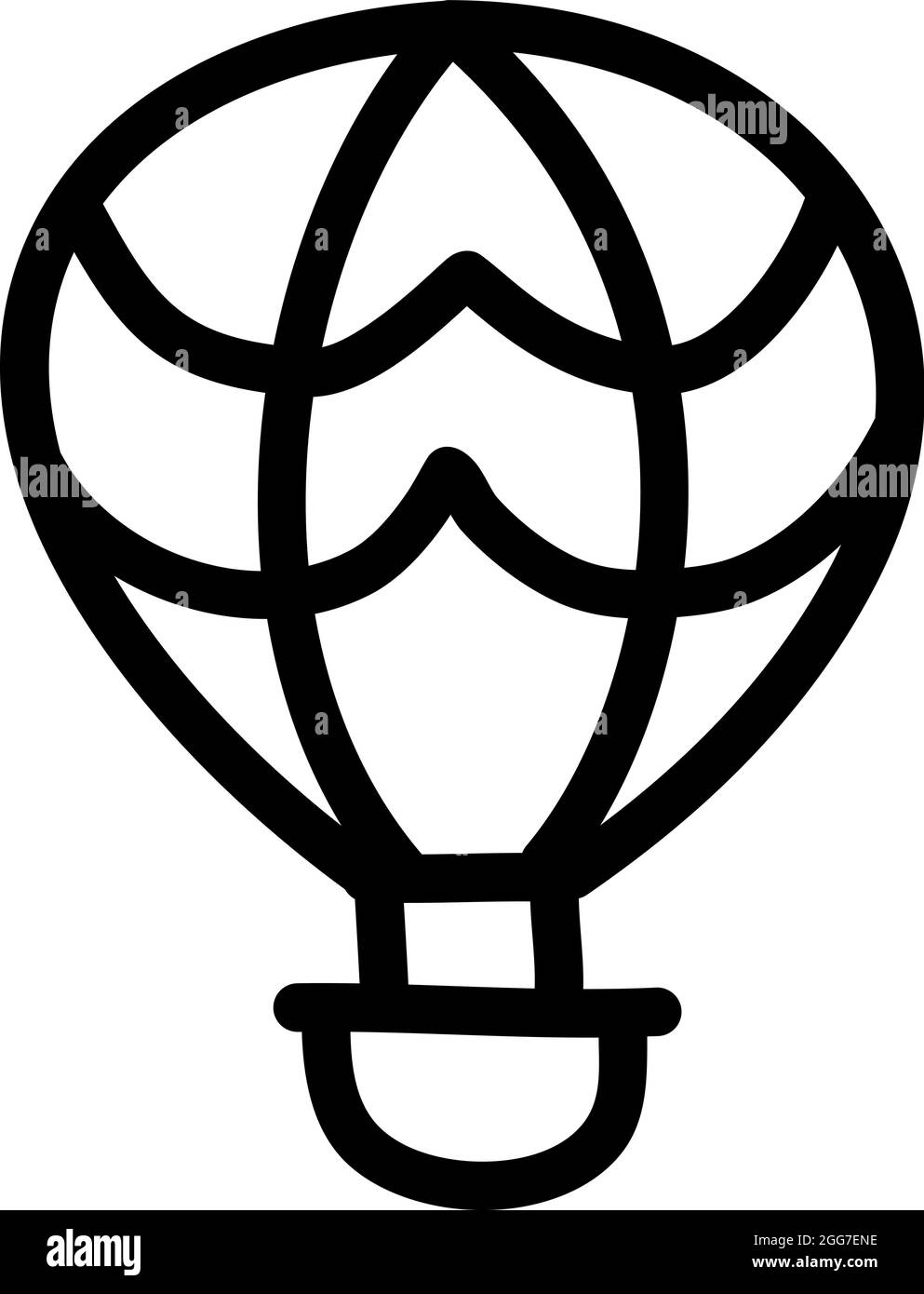 Ballon d'air en diagonale, illustration d'icône, vecteur sur fond blanc Illustration de Vecteur