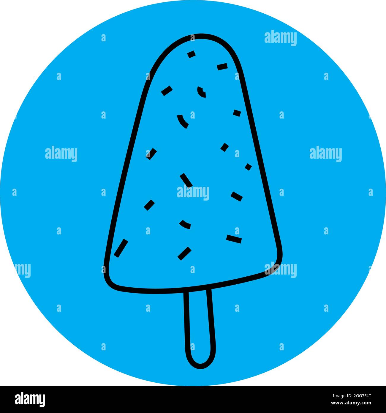 Glace triangulaire, illustration d'icône, vecteur sur fond blanc Illustration de Vecteur