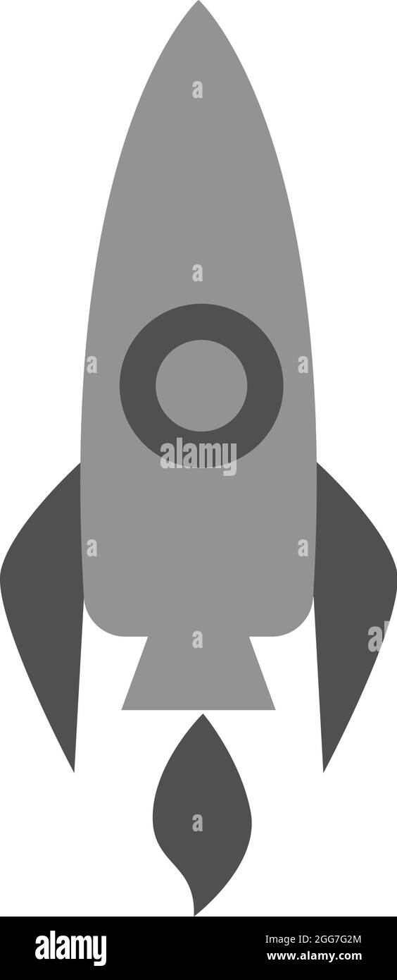 Fusée spatiale, illustration d'icône, vecteur sur fond blanc Illustration de Vecteur