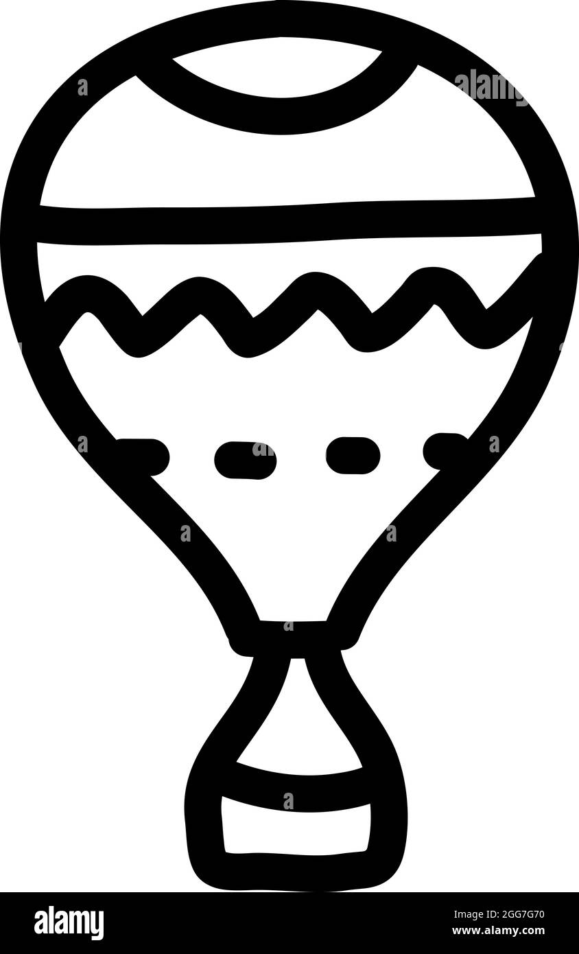 Ballon d'air hybride, illustration d'icône, vecteur sur fond blanc Illustration de Vecteur