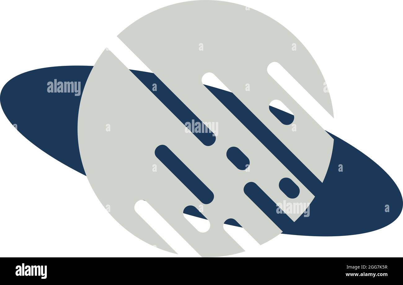 Planet Saturn, illustration d'icône, vecteur sur fond blanc Illustration de Vecteur