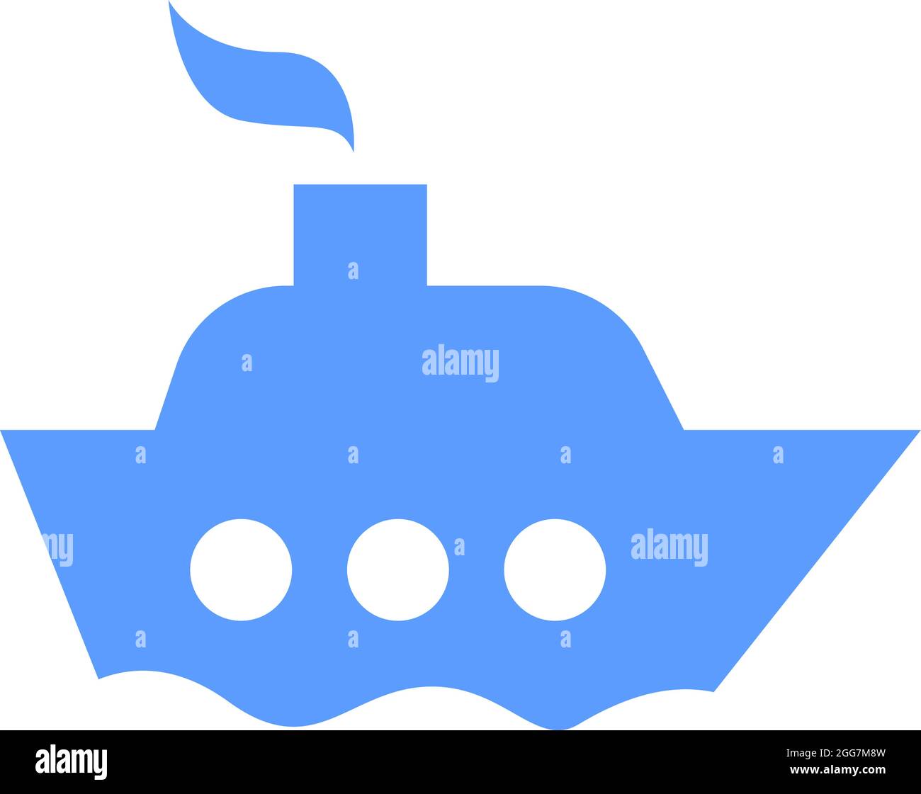 Petite ceinture de mer bleue, illustration d'icône, vecteur sur fond blanc Illustration de Vecteur