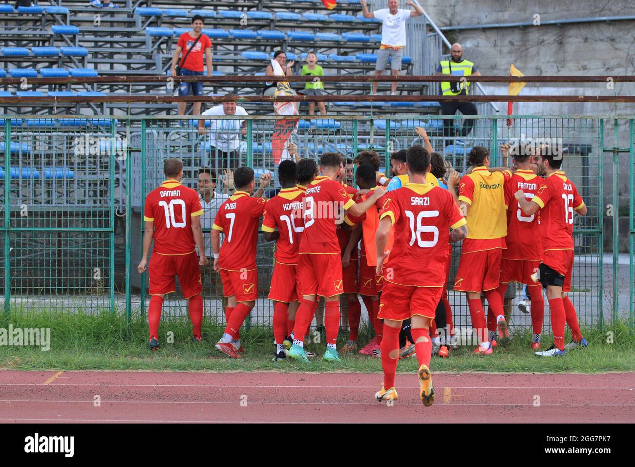 Pagani, Italie. 28 août 2021. Premier jour du championnat, premier tour pendant la Ligue italienne de football Pro, Serie C, Paganese vs ACR Messina au stade Marcello Torre. Note finale 4-4. (Photo de Pasquale Senatore/Pacific Press/Sipa USA) crédit: SIPA USA/Alay Live News Banque D'Images