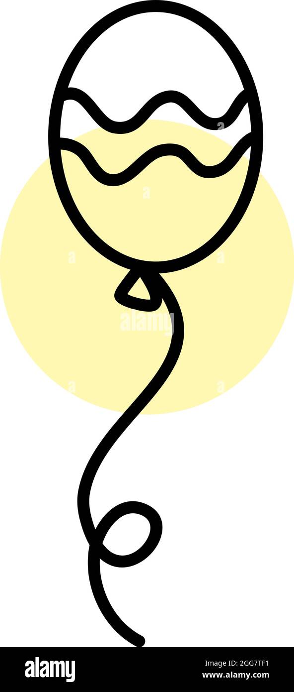 Bulle jaune simple, illustration, sur fond blanc. Illustration de Vecteur