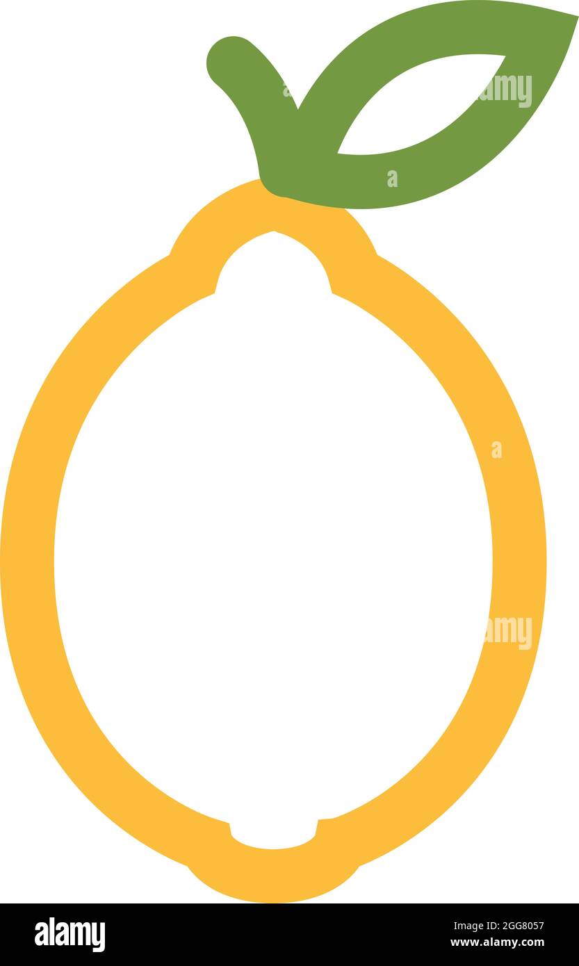 Citron aigre, illustration, sur fond blanc. Illustration de Vecteur