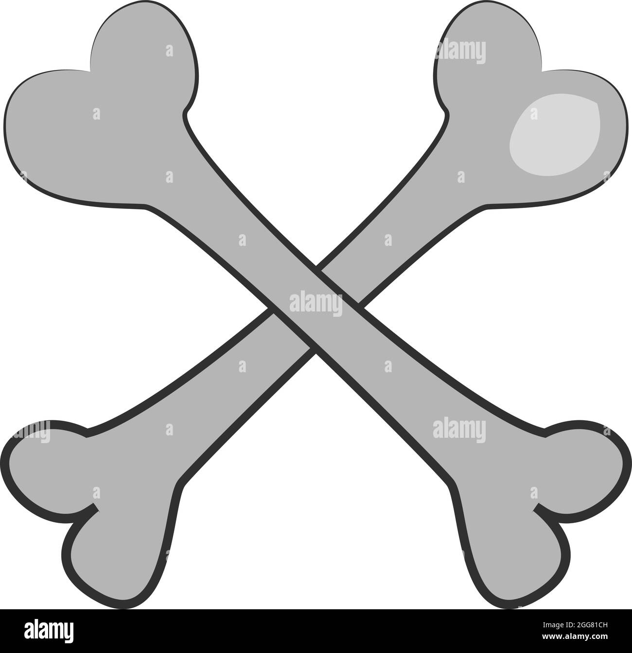 OS d'Halloween, illustration, sur fond blanc. Illustration de Vecteur