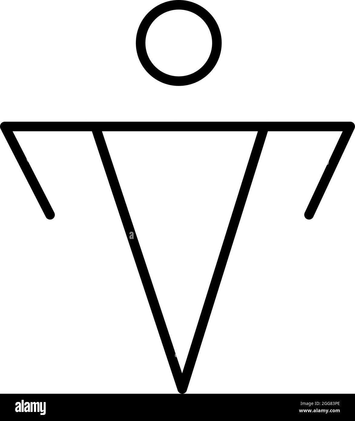 Pictogramme homme, illustration, sur fond blanc. Illustration de Vecteur