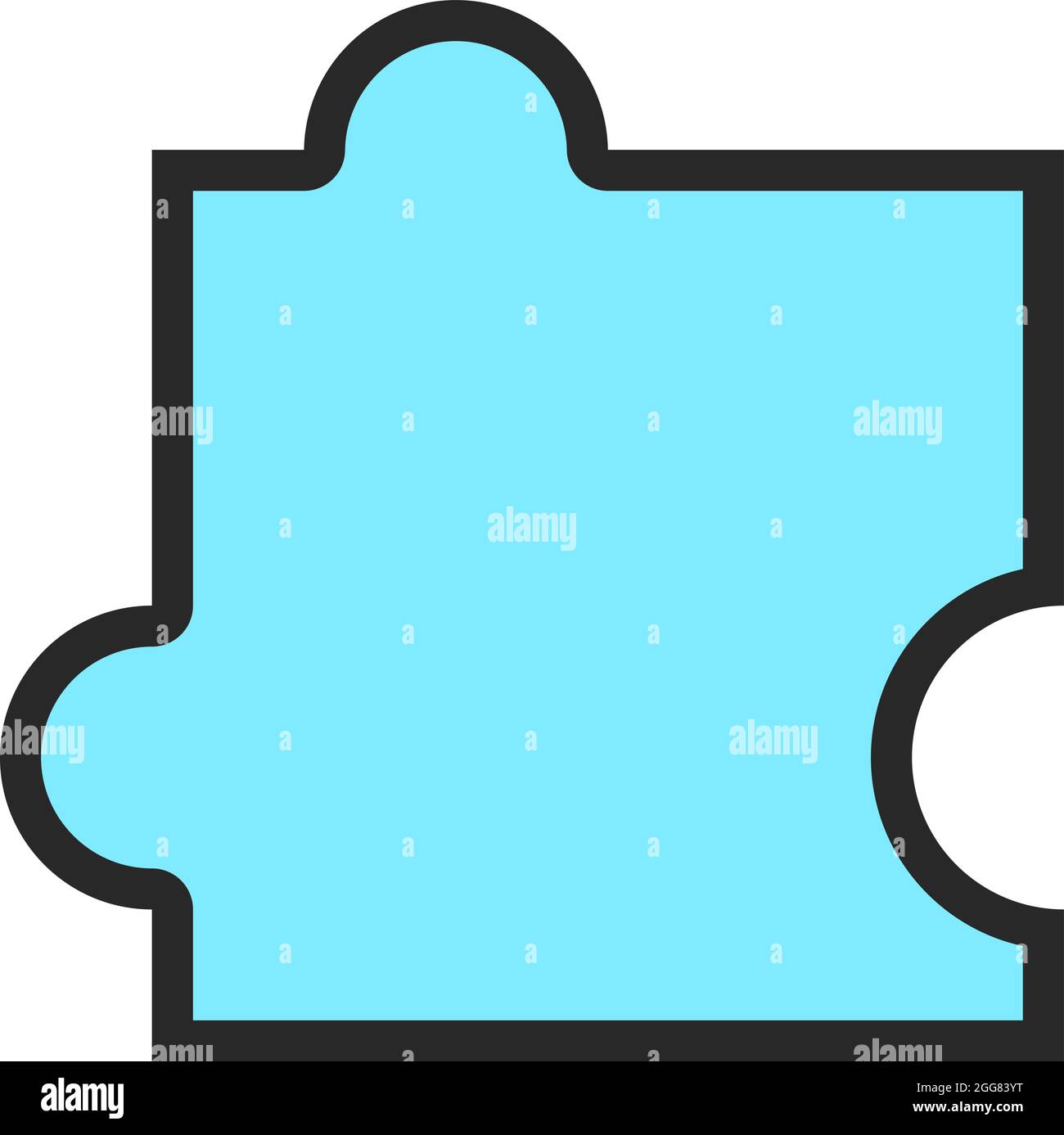 Puzzle cryptique bleu, illustration, sur fond blanc. Illustration de Vecteur