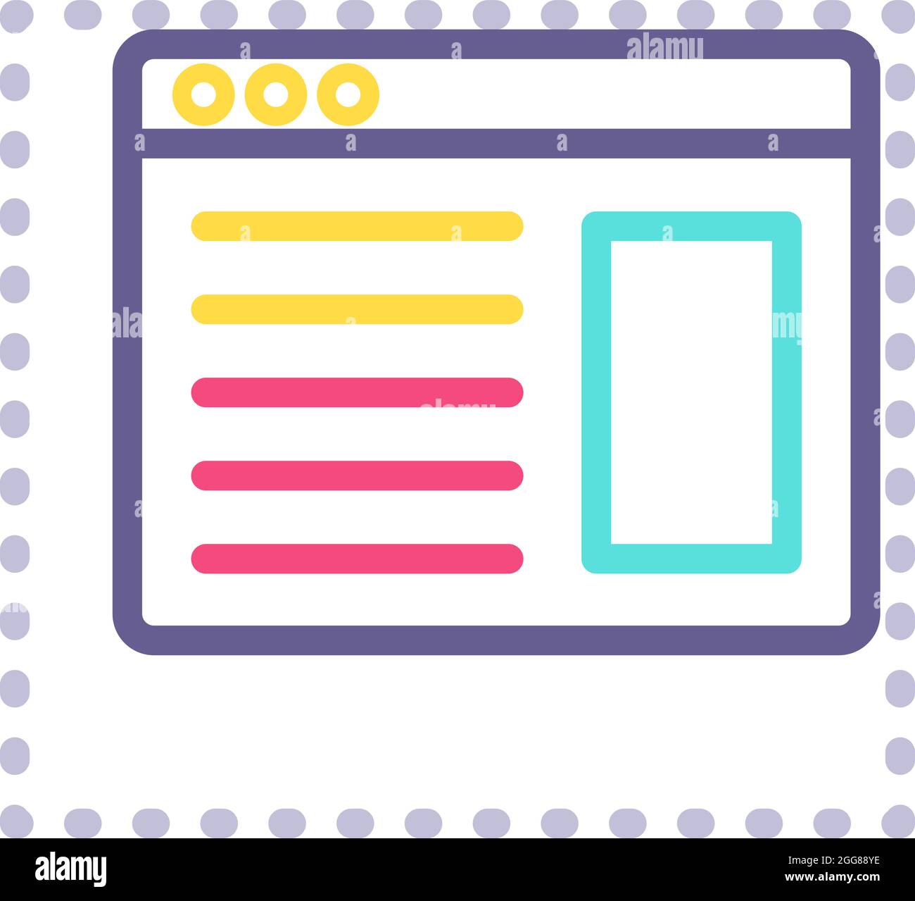 Développement de page Web, illustration, vecteur sur fond blanc. Illustration de Vecteur