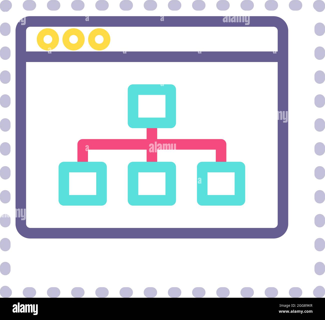 Développement du navigateur, illustration, vecteur sur fond blanc. Illustration de Vecteur
