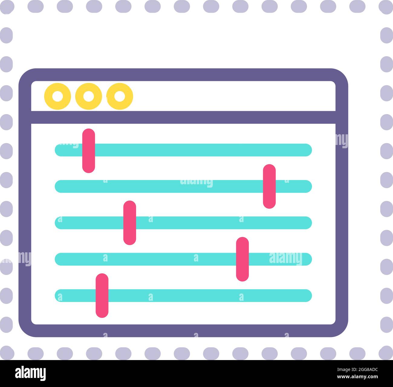 Paramètres de développement, illustration, vecteur sur fond blanc. Illustration de Vecteur
