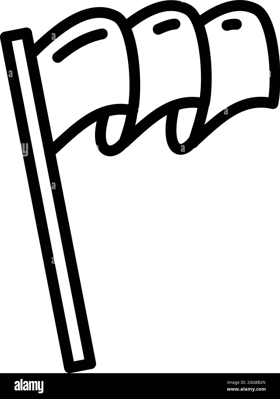 Drapeau d'état, illustration, vecteur sur fond blanc. Illustration de Vecteur