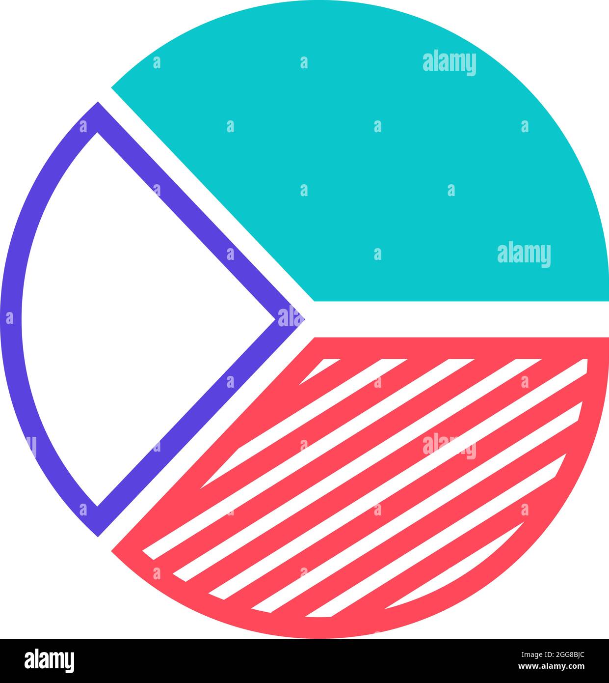 Graphique de diagramme créatif, illustration, vecteur sur fond blanc. Illustration de Vecteur