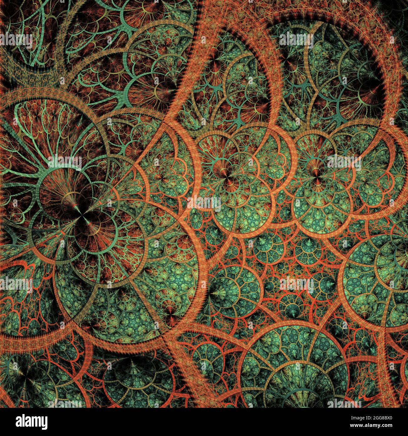 Fractale flamme complexes Banque D'Images