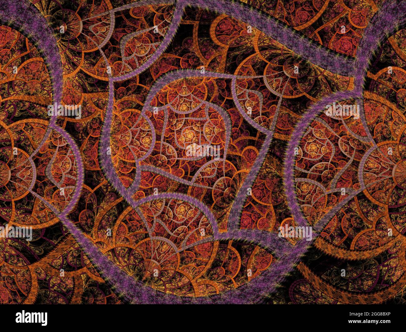 Complexe d'art fractal Banque D'Images