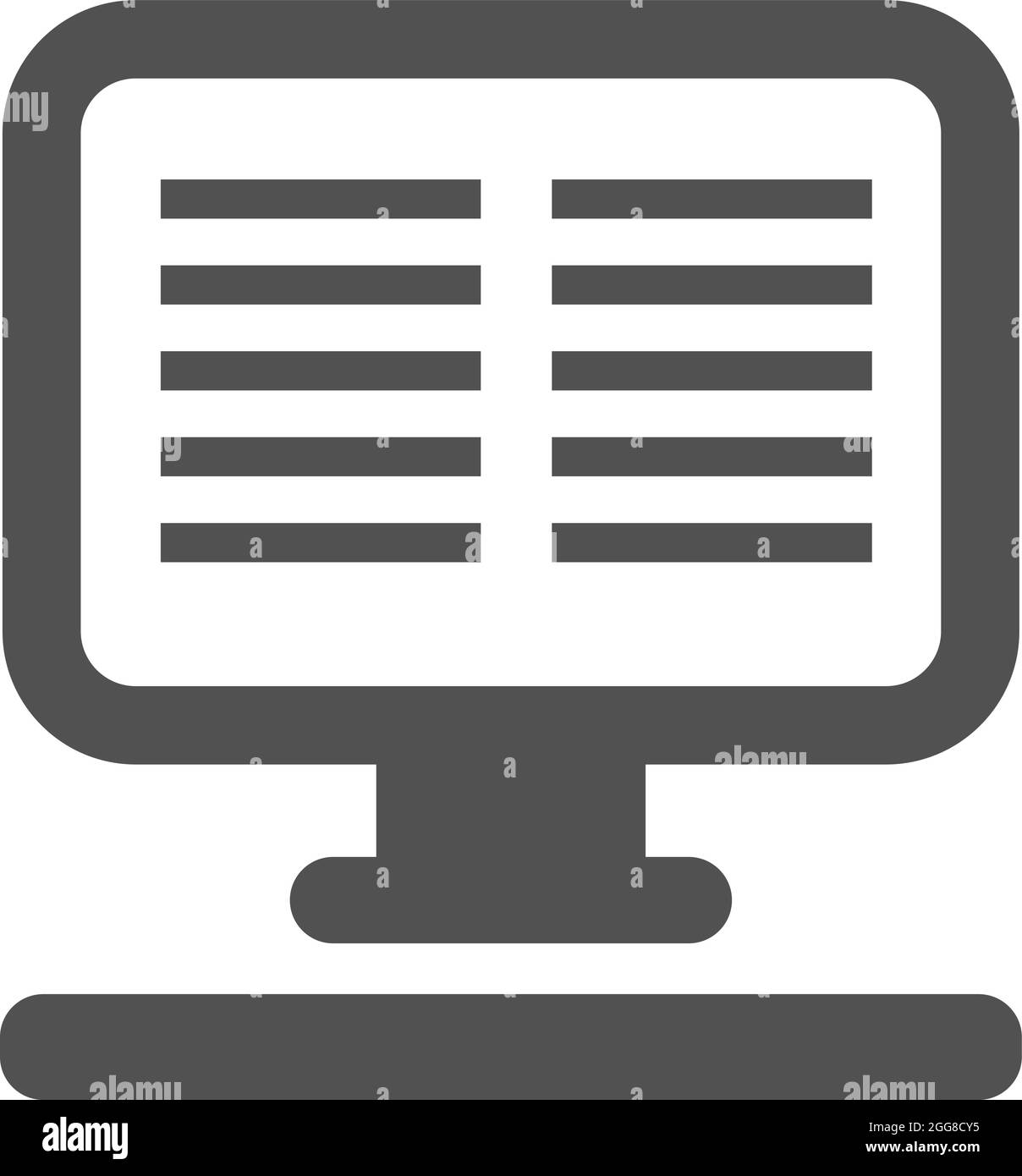 Appuyez sur ordinateur, illustration, vecteur sur fond blanc. Illustration de Vecteur