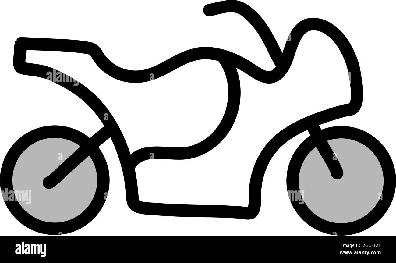 Moto rapide, illustration, vecteur sur fond blanc. Illustration de Vecteur