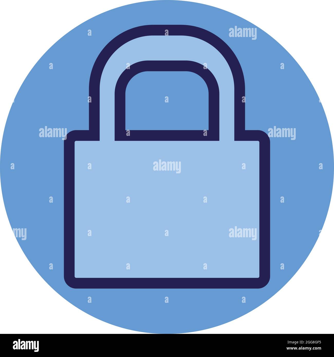 Verrouillage de l'ordinateur, illustration, vecteur sur fond blanc. Illustration de Vecteur