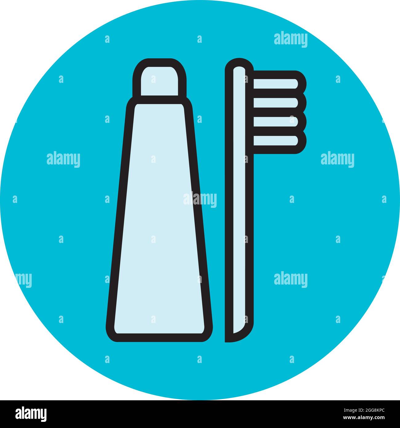 Soins dentaires, illustration, vecteur, sur fond blanc. Illustration de Vecteur