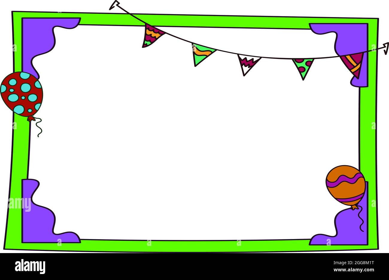 cadre en bois antique carré avec fond blanc, Banque D'Images