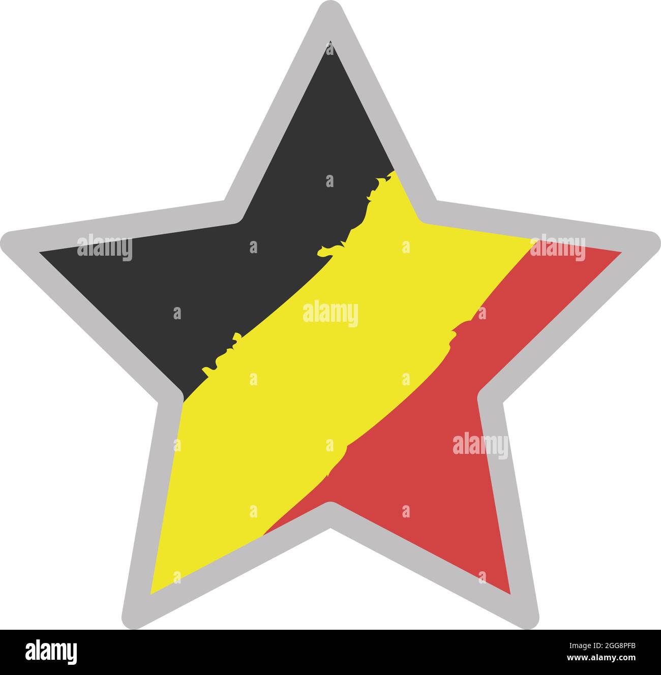 Drapeau belge, illustration, vecteur, sur fond blanc. Illustration de Vecteur