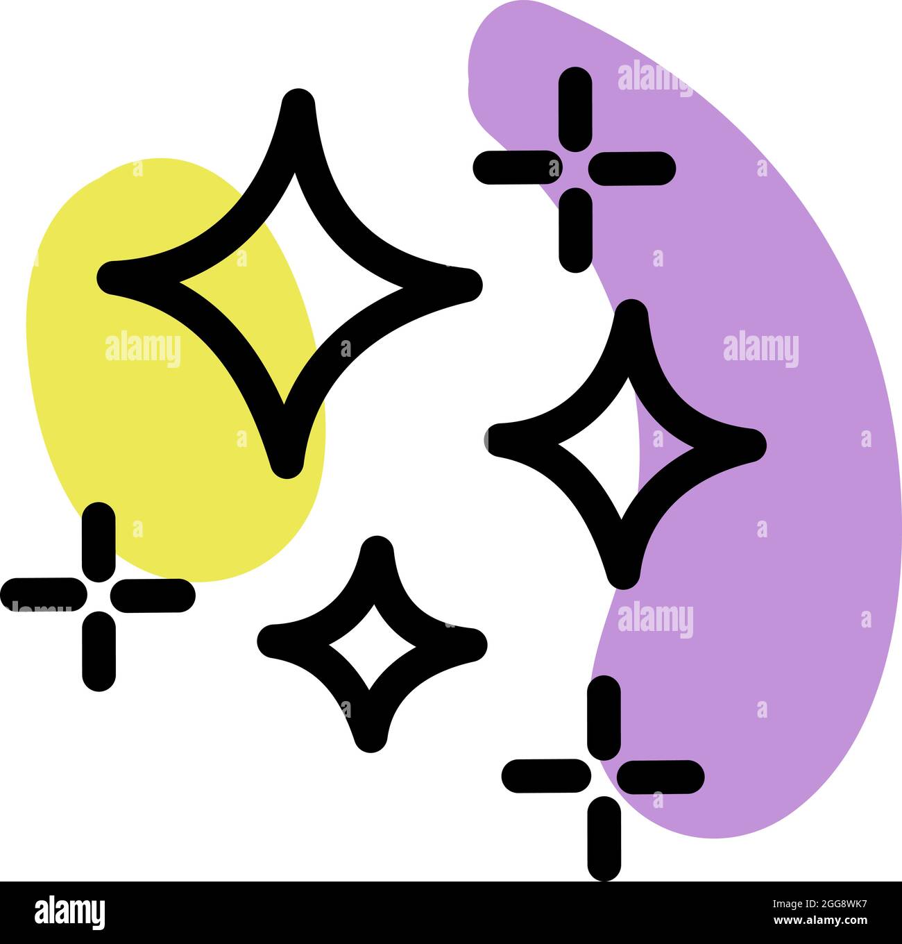 Magie dans l'air, illustration, vecteur, sur fond blanc. Illustration de Vecteur