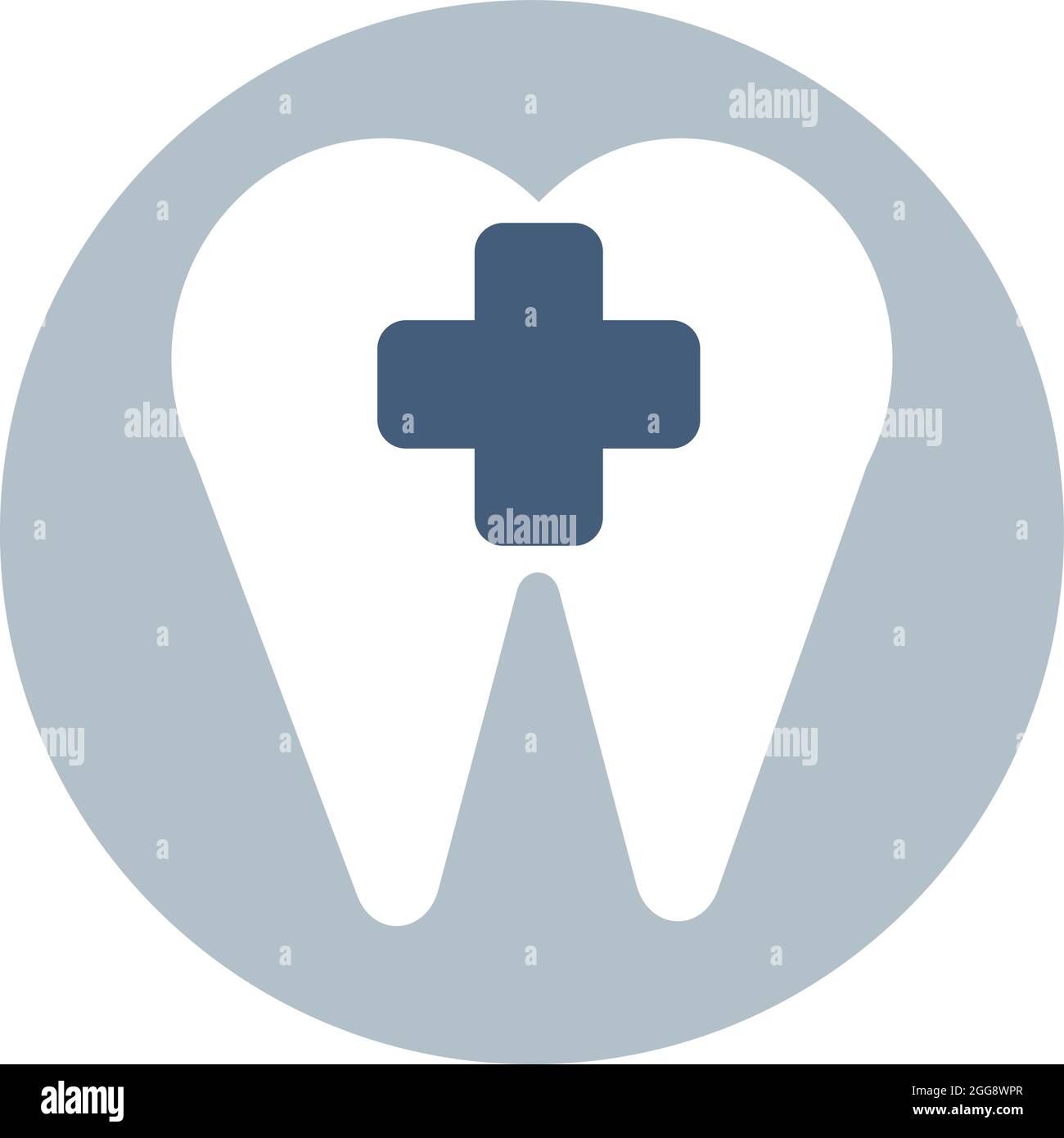 Dent médicale, illustration, vecteur, sur fond blanc. Illustration de Vecteur