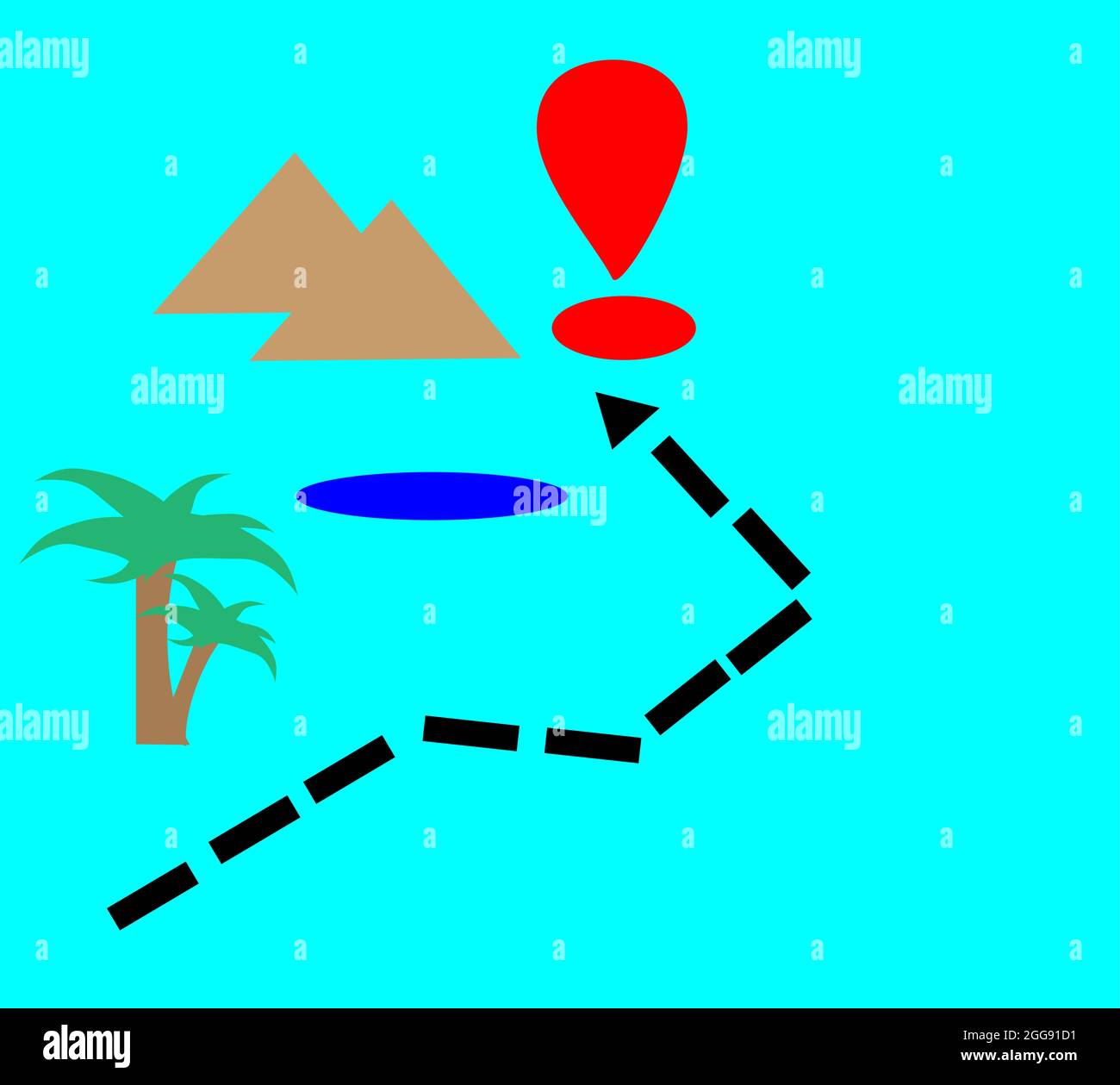 Carte de voyage, illustration, vecteur, sur fond blanc. Illustration de Vecteur