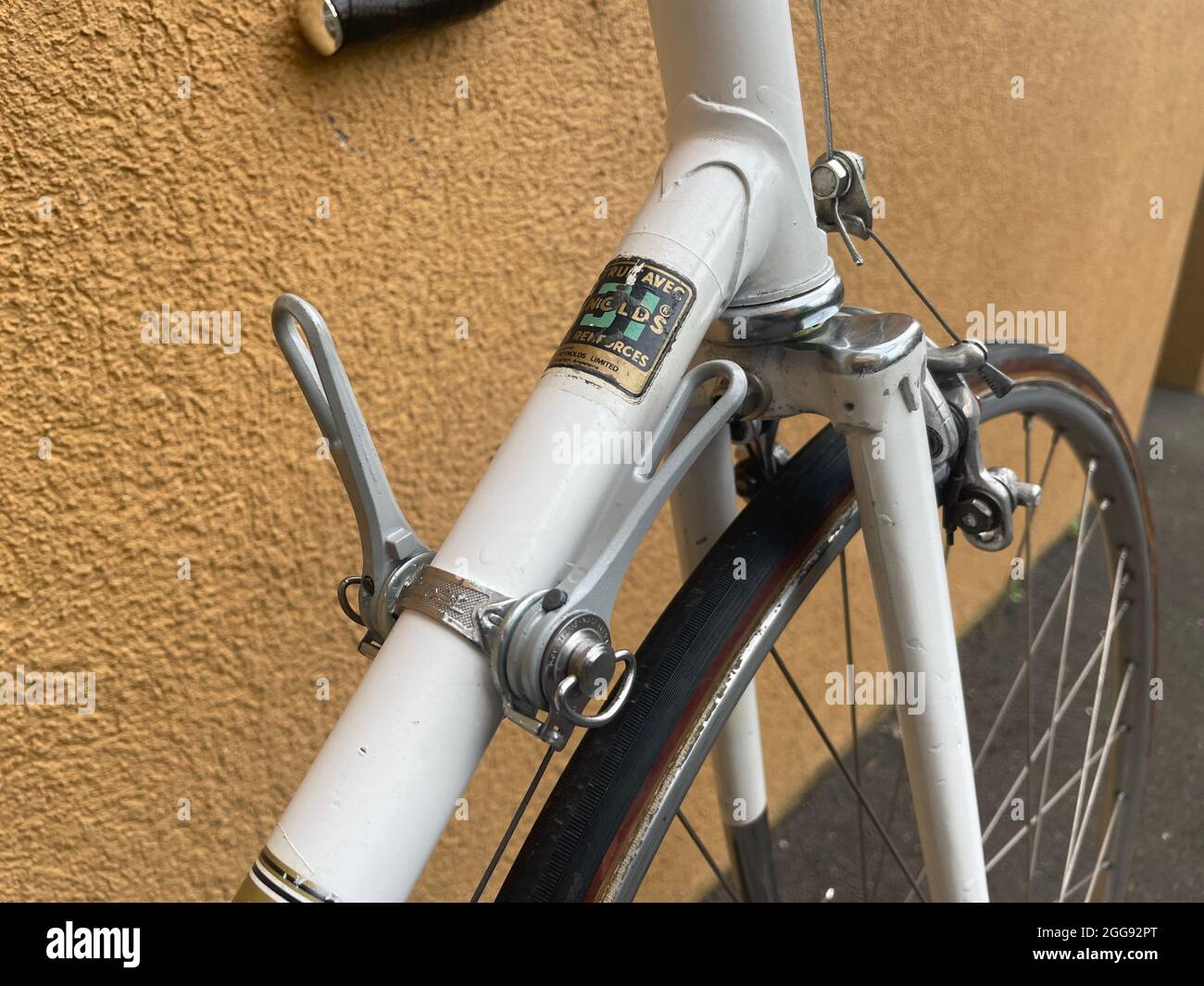 enns, autriche, 21 août 2018, simplex downtube crawters d'un vélo de route  peugeot d'époque des années 1970 construit avec des tubes en acier reynolds  531 Photo Stock - Alamy