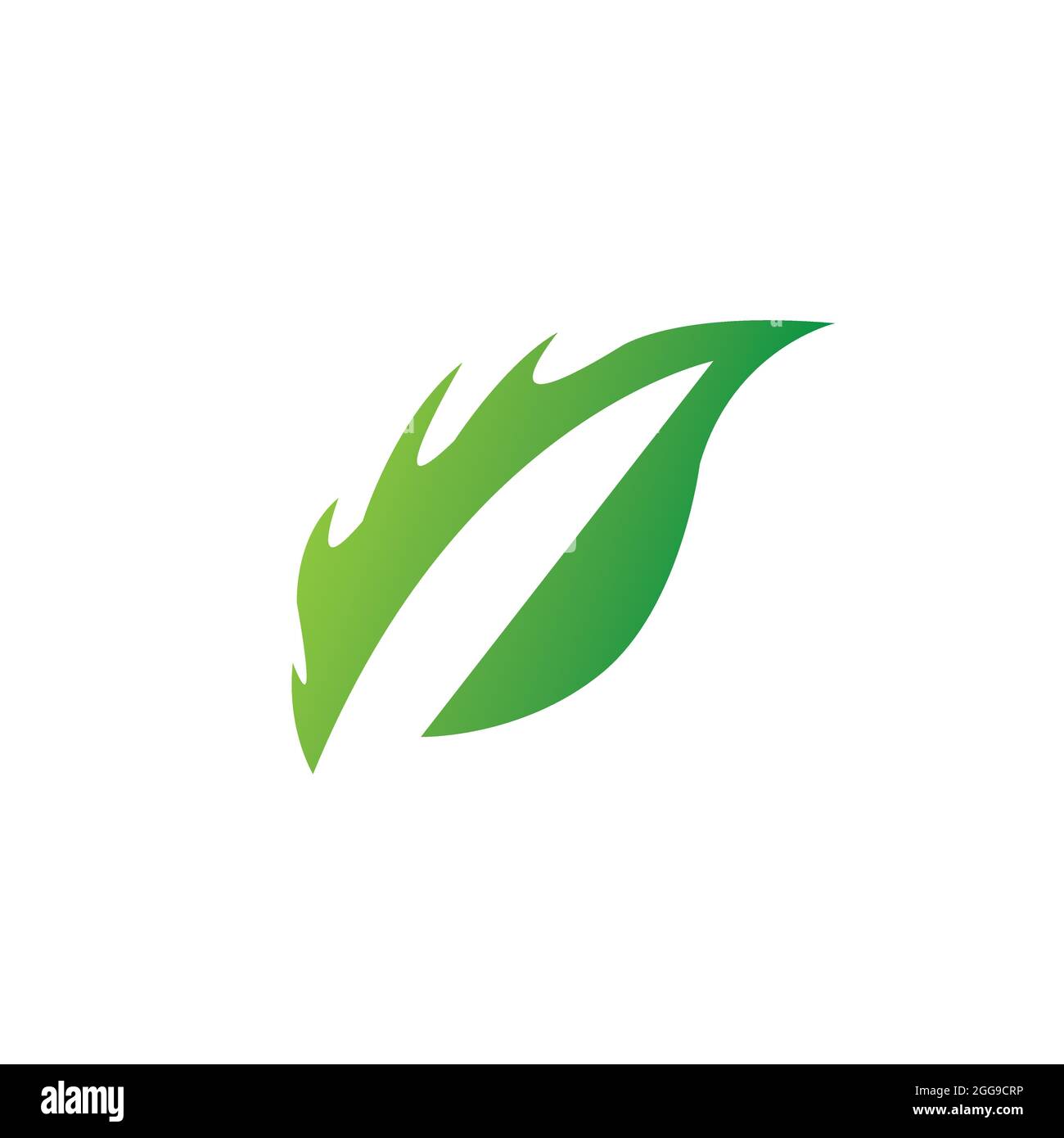 logos de feuille verte écologie nature élément vecteur Illustration de Vecteur