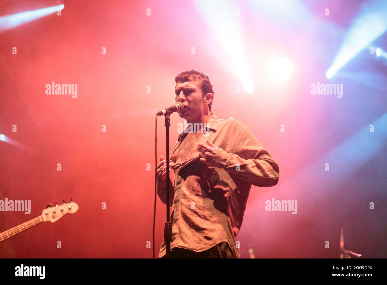 Groupe punk anglais honte, perfrom live pendant le festival d'aujourd'hui à Turin, Italie Banque D'Images