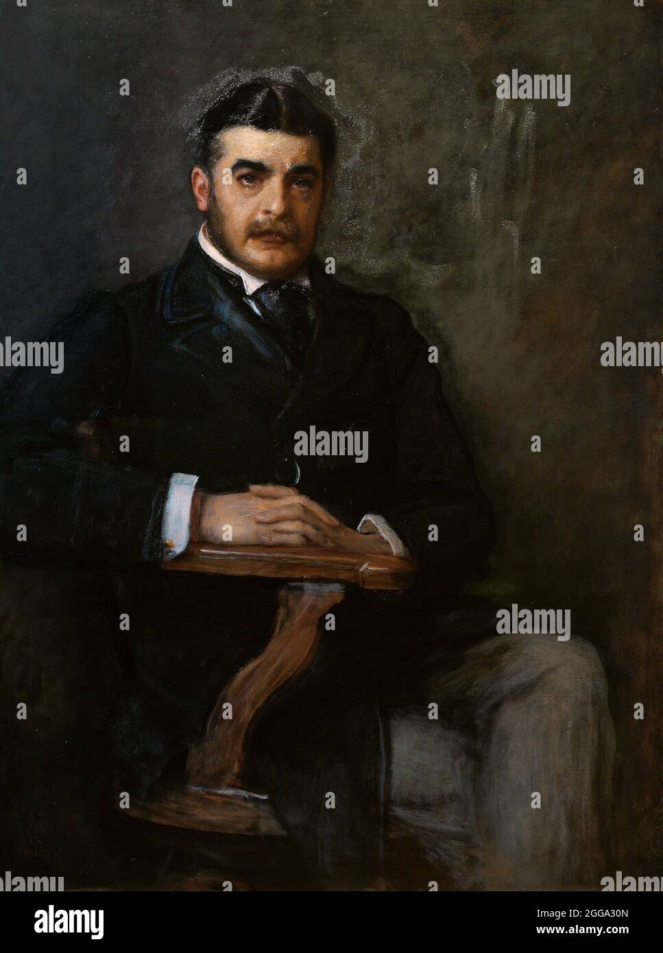 Sir Arthur Sullivan (Arthur Seymour Sullivan) (1842-1900). Compositeur anglais. Portrait de Sir John Everett Millais (1829-1896). Huile sur toile (115,6 x 87 cm), 1888. Galerie nationale de portraits. Londres, Angleterre, Royaume-Uni. Banque D'Images