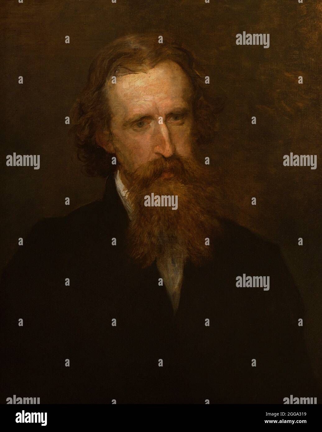 Sir Leslie Stephen (1832-1904). Auteur anglais, philosophe et alpiniste. Père de l'écrivain Virginia Woolf. Portrait de George Frederic Watts (1817-1904). Huile sur toile (66 x 53 cm), 1878. Galerie nationale de portraits. Londres, Angleterre, Royaume-Uni. Banque D'Images