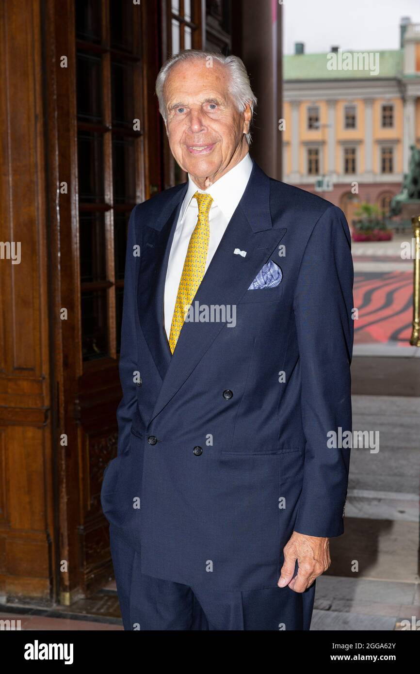 Anders WallCrowds à l'Opéra Royal pour célébrer le 40e anniversaire de la Fondation Anders Walls. 2021-08-28 photo: Johan Jeppsson / TT / Code 2551 Banque D'Images